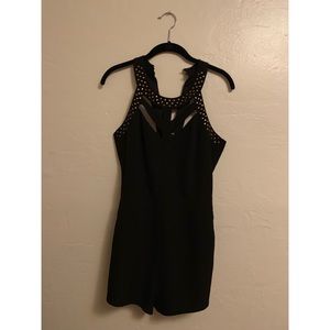 Black Bebe Romper